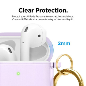 elago CLEAR CASE for AirPods/AirPods 2nd Charging/AirPods 2nd Wireless Lavender EL_APACSTPCE_LV-イメージ5