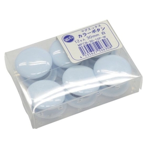マグエックス カラーボタン 30Φ 白 12個入り FC612KK-8293914-イメージ5