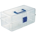 トラスコ中山 TRUSCO/透明工具箱 中皿自動開閉タイプ TCRBOXAT FCD389C-2573485