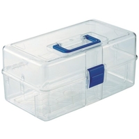 トラスコ中山 TRUSCO/透明工具箱 中皿自動開閉タイプ TCRBOXAT FCD389C-2573485