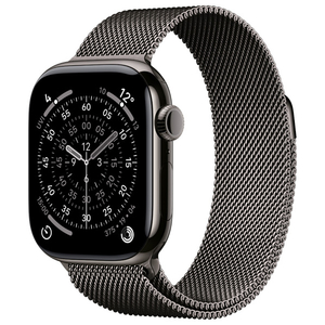 Apple Apple Watch Series 11(GPS + Cellularモデル)- 42mm Apple Watch Series 11 スレートチタニウムケースとスレートミラネーゼループ MF8U4J/A-イメージ1
