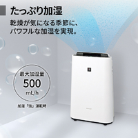 シャープ KC-U50-W 加湿空気清浄機 ホワイト系|エディオン公式通販