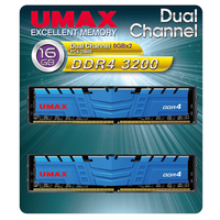 UMAX デスクトップ用メモリー(8GB×2) DUAL CHANEL 8GB X2 16B DDR4 3200 PC4-25600 288PIN DIMM UM-DDR4D-3200-16GBHS