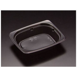 リスパック 軽食容器 バイオデリカ HM 260 BZ 深 黒 リスパック 50枚 FCG690V-00747362-イメージ1