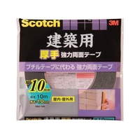 3M スコッチ 建築用厚手強力両面テープ 10mm×10m PBA-10R FCA981V-3892936