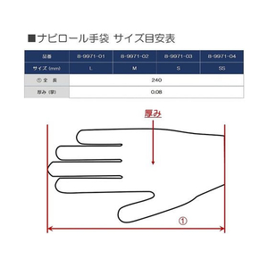 ナビス ナビロール手袋 S 100枚 FCD395Z-8-9971-03-イメージ7