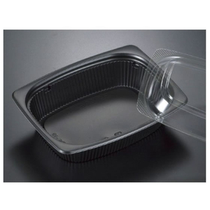 リスパック 軽食容器 バイオデリカ HM 280 BZ 深 黒 リスパック 50枚 FCG691V-00753117-イメージ1