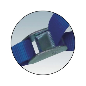 テザック TESAC/ラッシングベルト(ベルト荷締機)カムバックル式アイタイプ FC804GY-4333942-イメージ2
