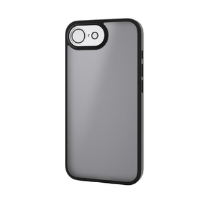 エレコム iPhone17e/16e用 ハイブリッドケース 極限Plus メタルステッカー付 マットブラック PM-A25SHVCKKPBK-イメージ2