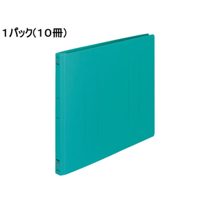 コクヨ フラットファイルPP B4ヨコ とじ厚15mm 緑 10冊 1パック(10冊) F835889-ﾌ-H19G-イメージ1