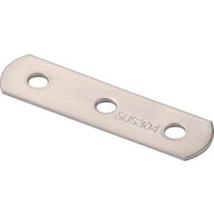 トラスコ中山 TRUSCO ジョイント金具19型フラット ステンレス 長さ75 穴数3 FC737EY-2840855-イメージ1