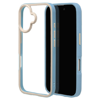 ラスタバナナ iPhone 16用BICOLOR ハイブリッドケース ライトブルー 8136IP461HPLBL