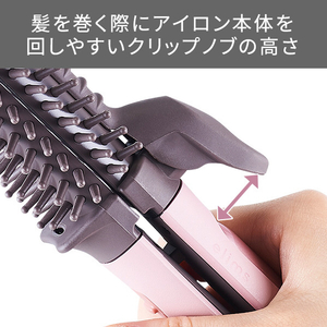テスコム マイナスイオン2WAYブラシヘアーアイロン(26mm径) elims me メルティピンク TB552AP-イメージ14