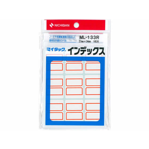 ニチバン マイタックインデックス赤枠 27*34mm 9片*20シート F036660-ML-133R-イメージ1