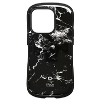 Hamee iPhone 14 Pro用ハイブリッドケース iFace First Class Marble ブラック 41-946213