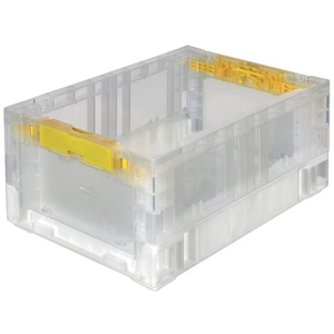 トラスコ中山 TRUSCO/オリコン 折りたたみコンテナ 13.7L 透明 透明 TM FCD396D-3886834-イメージ1