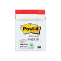 3M ポスト・イット ふせん小 再生紙 75×14mm ホワイト（赤帯） 4冊 F808149-560RP-W/R