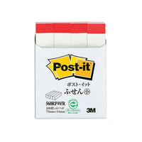 3M ポスト・イット 再生紙ふせん小 ホワイト 赤帯 F808149-560RP-W/R