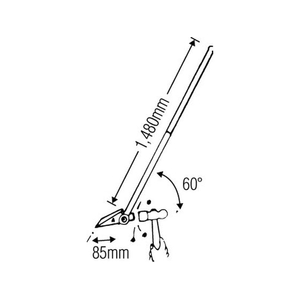 エスコ ローラーバー 1000kg 1600mm FCW3388-EA985A-イメージ3