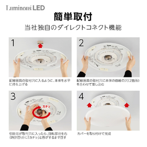 ドウシシャ ～6畳 LEDシーリングライト LuminousLED E50X06DX-イメージ7