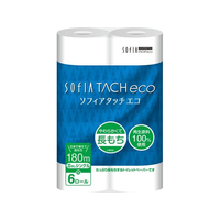 マスコー製紙 マスコー/ソフィアタッチエコ 芯なし トイレットペーパー シングル 180m6R FC499SK