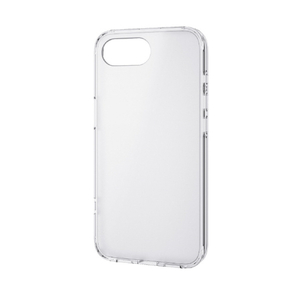エレコム iPhone17e/16e用 ハイブリッドケース シルキークリア メタルステッカー付 クリア PM-A25SHVCKMCR-イメージ2