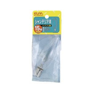 エルパ 15W シャンデリア球 クリア G-64H(C)-イメージ1