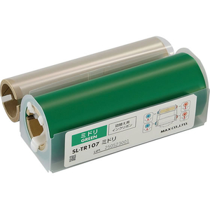 マックス ビーポップ 詰替え用インクリボン 100タイプ 標準色 SL-TR107ミドリ FCJ325T-IL92328-イメージ1