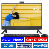 DELL 一体型デスクトップパソコン Inspiron 27 7710 フレームレス デスクトップ ダークシャドウグレー FI779TCHHBBC