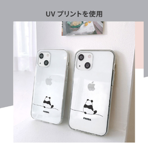 AKAN iPhone 15用ソフトクリアケース パンダ AK25622I15-イメージ11