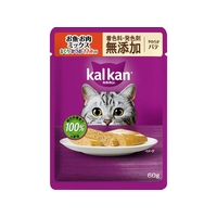 マースジャパン カルカンパウチ やわらかパテ お魚お肉 まぐろ・かつお・ささみ入り 着色料・発色剤 無添加 60g FCD020G