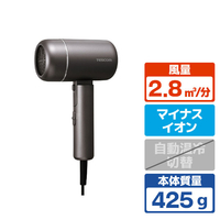 テスコム プロテクトイオン ヘアドライヤー グレー TD462A-H