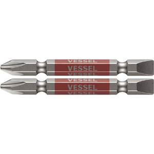 ベッセル（ＴＮ） 剛彩ビット　２本組　（両頭コンビ）　＋２／－６×６５ｍｍ GS142665-イメージ1