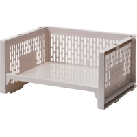 SANKO pla/ 433077 Eラック L 浅型 BE ベージュ 43307 FC721VU-3619797