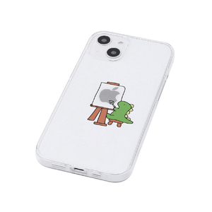 AKAN iPhone 15用ソフトクリアケース グリーン AK25623I15-イメージ2