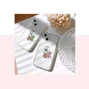 AKAN iPhone 15用ソフトクリアケース グリーン AK25623I15-イメージ7