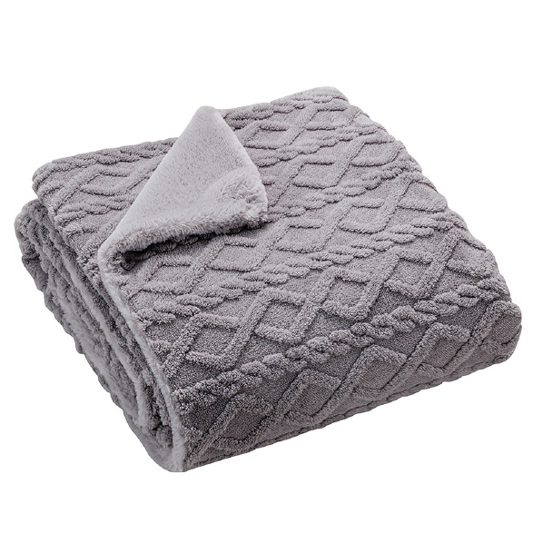広電 電気かけしき毛布 グレイ/無地 CWB551GHP