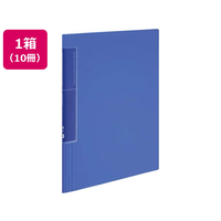 コクヨ クリヤーブック〈ノビータ〉ウェーブカットA4 20ポケット 青 10冊 1箱(10冊) F864797-ﾗ-TN560B