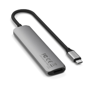SATECHI 6-in-1 USB-C Slim Multiport Adapter Space Gray PST-P6SM-イメージ2