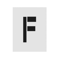 アイマーク ステンシル F 文字サイズ250×125mm FC737JE-8186153