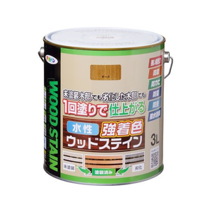 アサヒペン 水性強着色ウッドステイン 3L オーク FC898PN-イメージ1