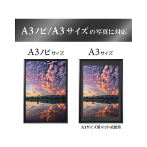 ハクバ アルミ額縁 PEORIA+ ペオリア プラス A3ノビ FC182PJ-FAPEP-BKA3N-イメージ4