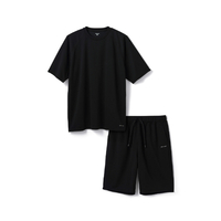 エレコム ECLEAR リカバリーウェア 半袖ハーフパンツ セット L ブラック HCM-RW01LBK