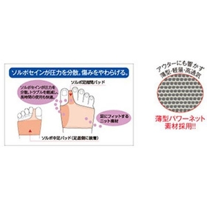 三進興産 ソルボ 外反母趾サポーター スーパーメッシュ薄型 M 左足 FCM3315-イメージ2