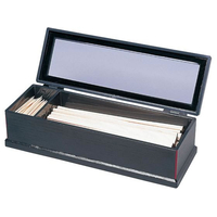 福井クラフト 元禄 箸箱 黒淵朱(楊枝入付)21cm用 6-1426-6 FC898LV-7585300