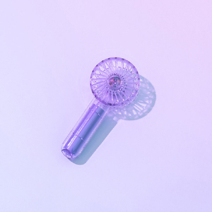 Life on Products ミニクリアファン LEDライト付 パープル LCAF002-PP-イメージ2