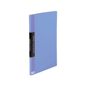 キングジム クリアーファイル カラーベース A3タテ 20ポケット 青 1冊 F814829-152Cｱｵ-イメージ1