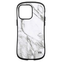 Hamee iPhone 14 Pro Max用ハイブリッドケース iFace First Class Marble ホワイト 41-946244
