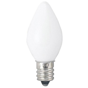 ヤザワ ローソク球 E12口金 10W ホワイト C301210W-イメージ1