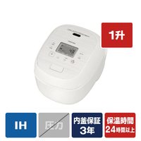 東芝 真空IHジャー炊飯器(1升炊き) 炎匠炊き ミルキーホワイト RC-18RXB(W)